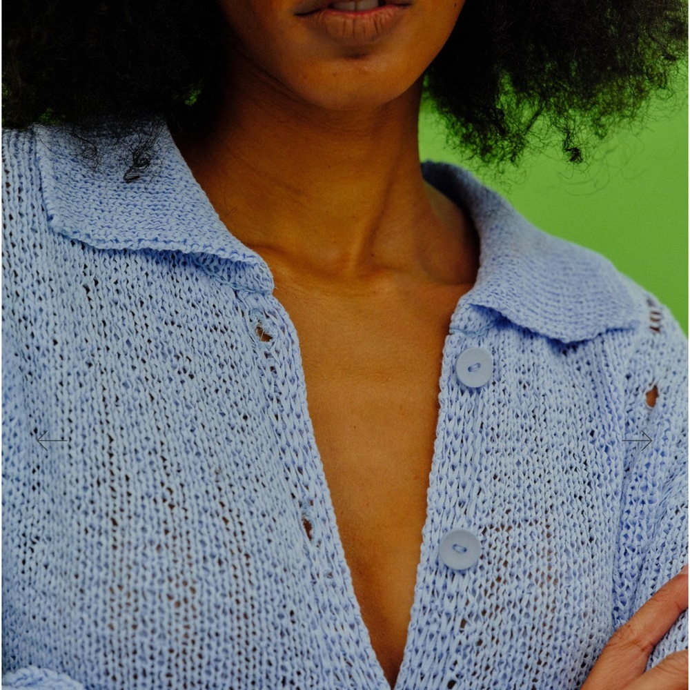 Source Unknown Crochet Open Knit Top - Picture 6 of 6